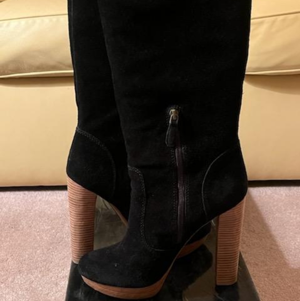 Boutique 9 Suede Tall Boots*Size: 10*Heel height: 5 inches*Worn twice *